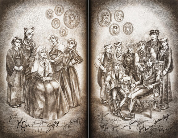 Joestar Family Portraits - Chronology of Time Distorted Jojo Fanzine