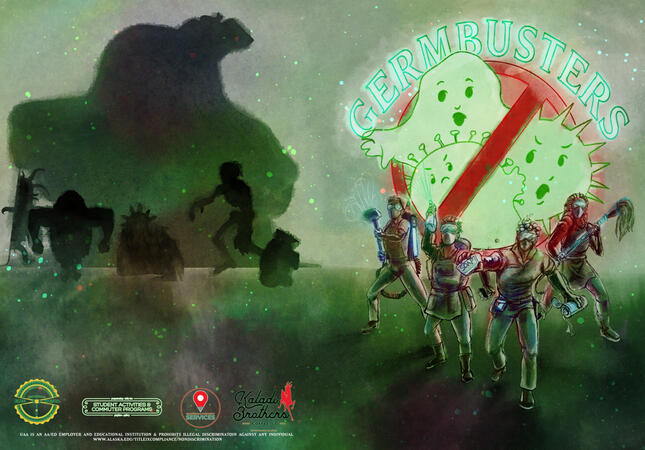 Germ Busters Charity Coloring Book | UAA | 5×7" Print