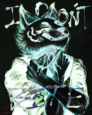 I Don't Bite - Lines Inverted | Commission for Rhosmari on Toyhouse