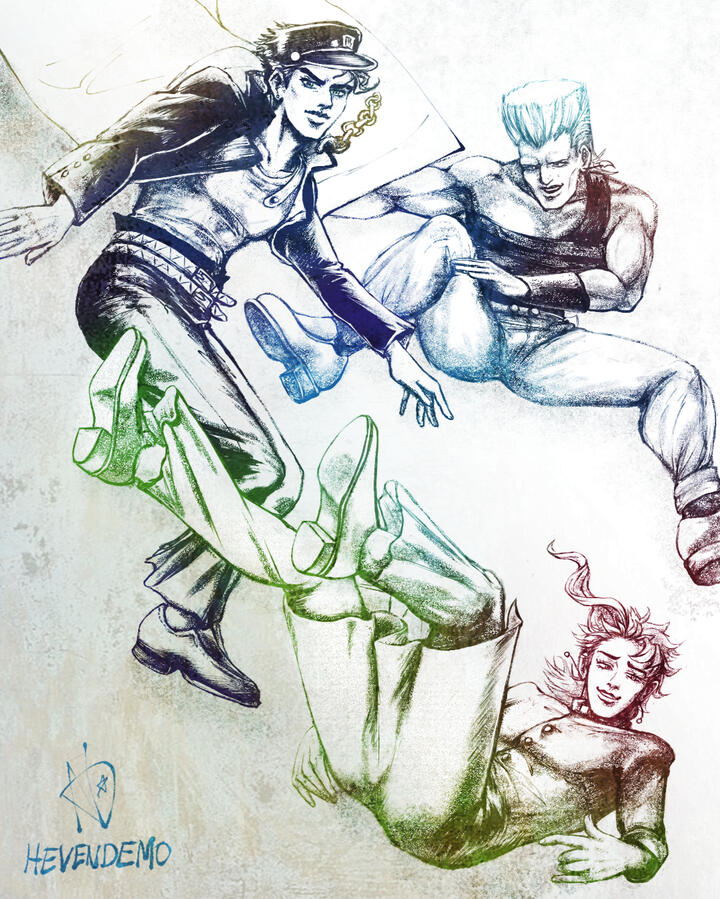 Jotaro, Kakyoin, Polnareff - The Bros | Popularity vote