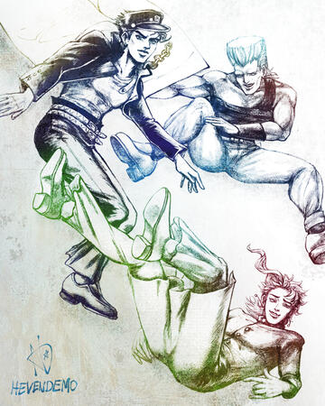 Jotaro, Kakyoin, Polnareff - The Bros | Popularity vote