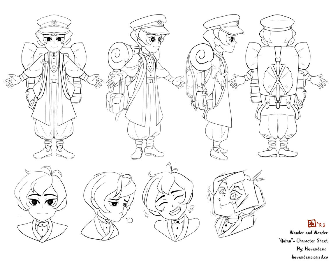 Wander and Wonder - "Quinn" Character Sheet