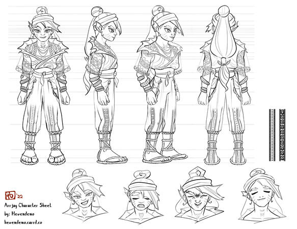 Arrjay the Pirate - Character sheet